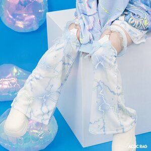 ACDC Rag Cyber Jellyfish White Leg Warmer